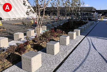 CPコンクリートのベンチ